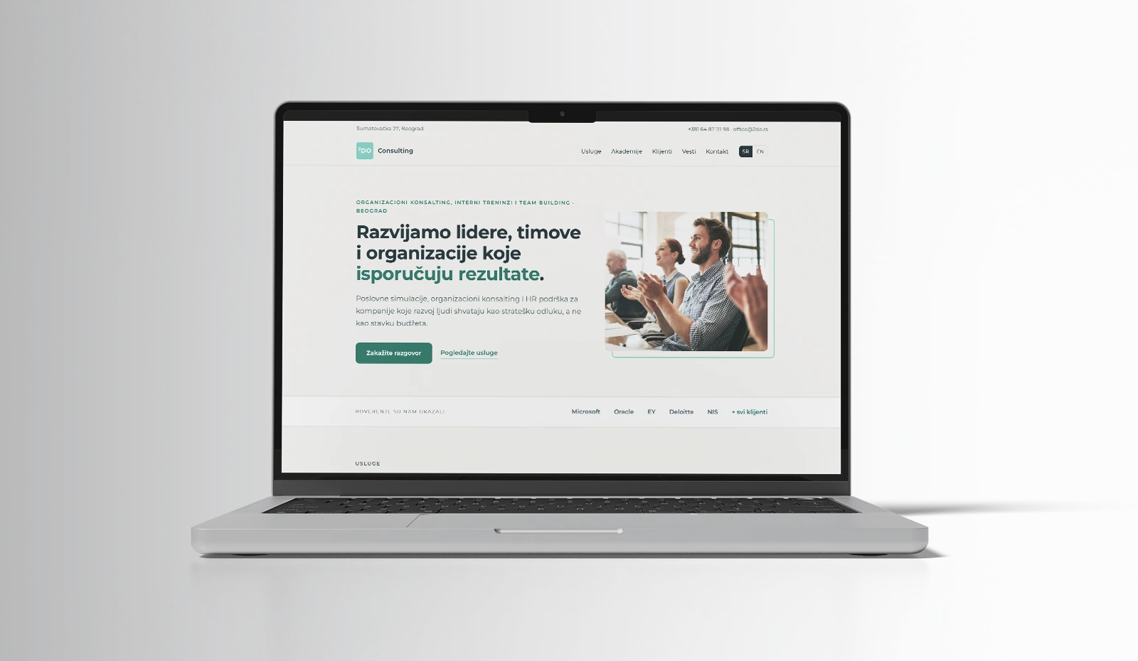Primer web sajta iz portfolija DesignJust4You