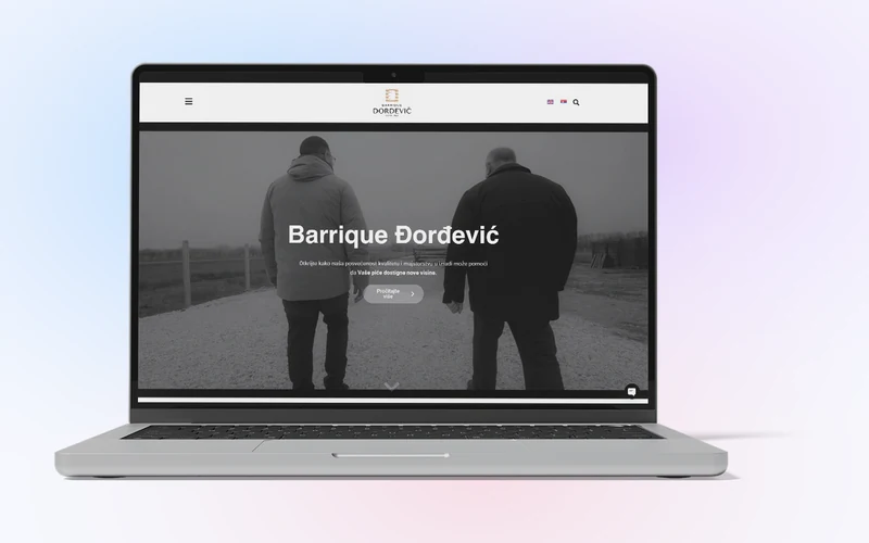 Izrada web sajta za Bariqque – primer iz portfolija DesignJust4You