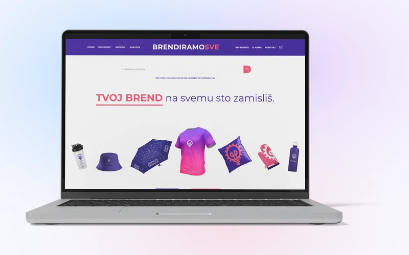 Izrada web sajta za Brendiramo Sve – primer iz portfolija DesignJust4You