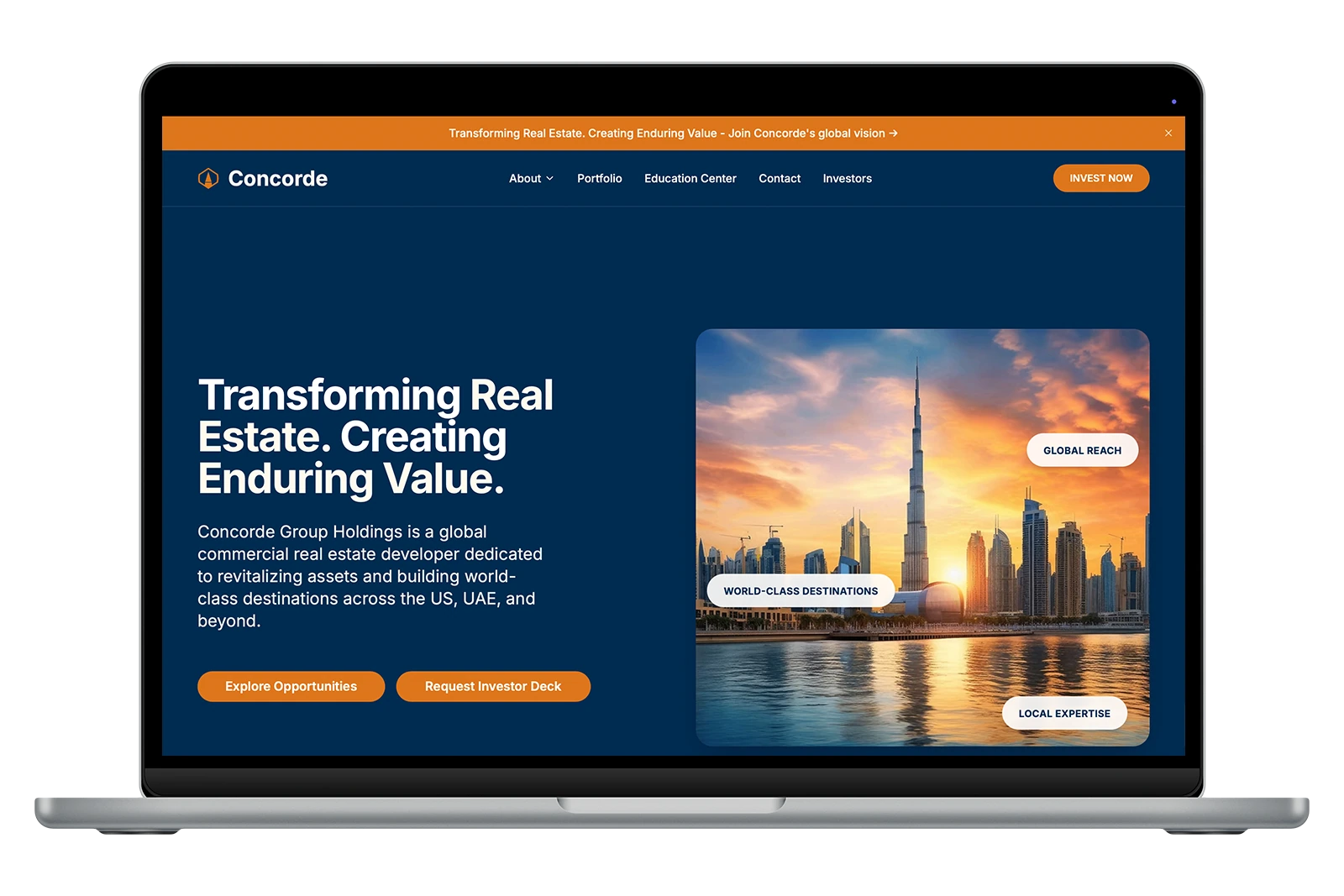 Izrada web sajta za Concorde – primer iz portfolija DesignJust4You
