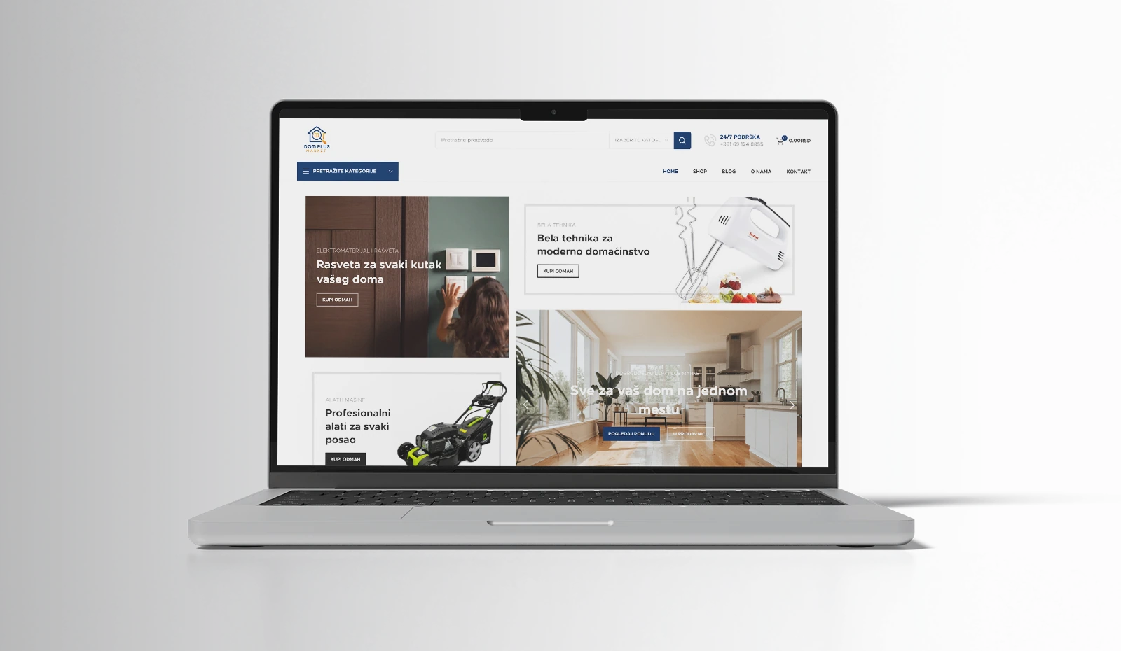 Prikaz web projekta DOM PLUS MARKET