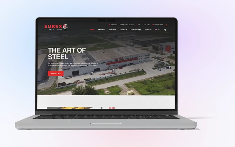 Izrada web sajta za Eurex – primer iz portfolija DesignJust4You