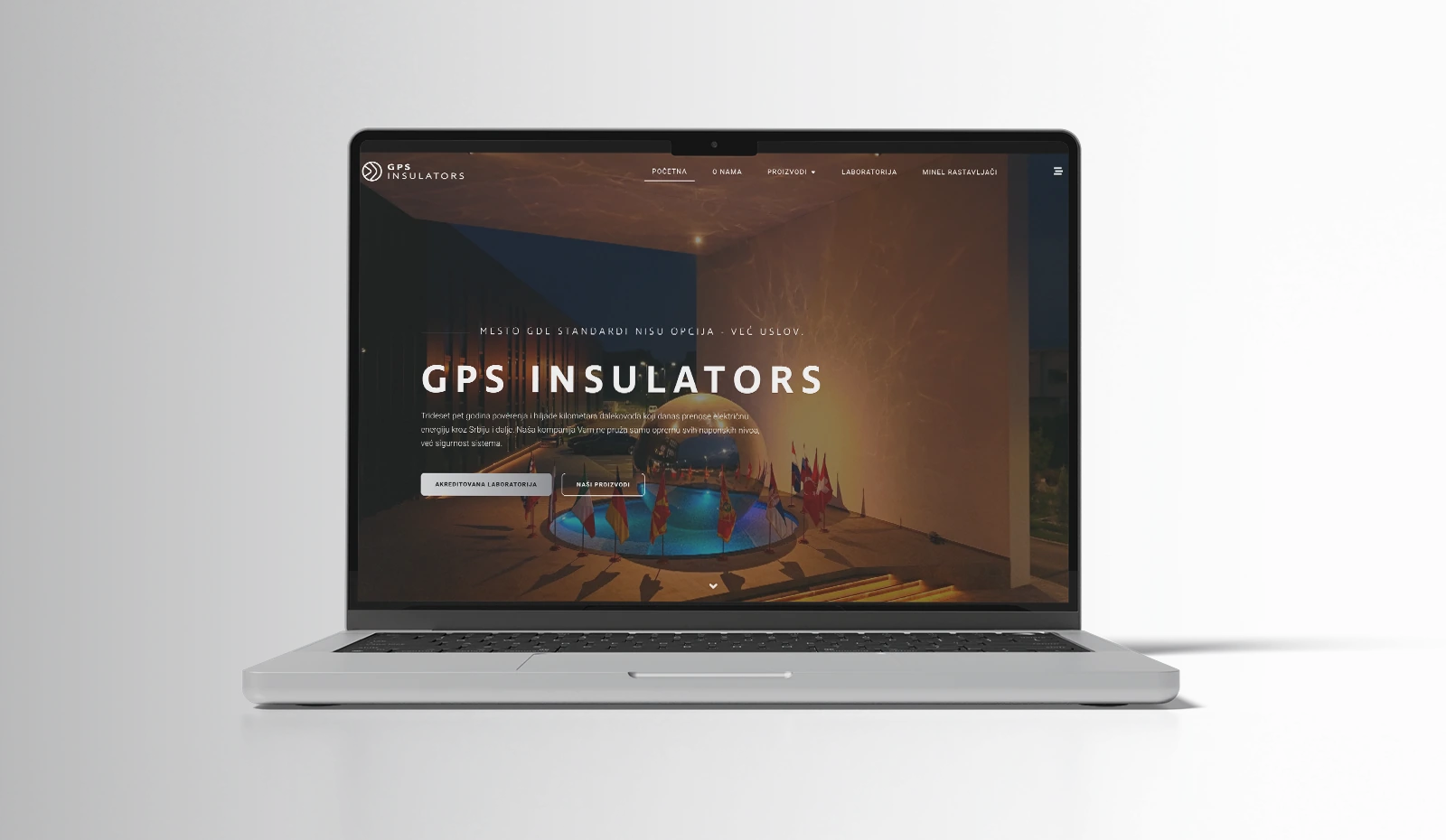 GPS Insulators — prikaz sajta i kataloga elektroenergetskih izolatora
