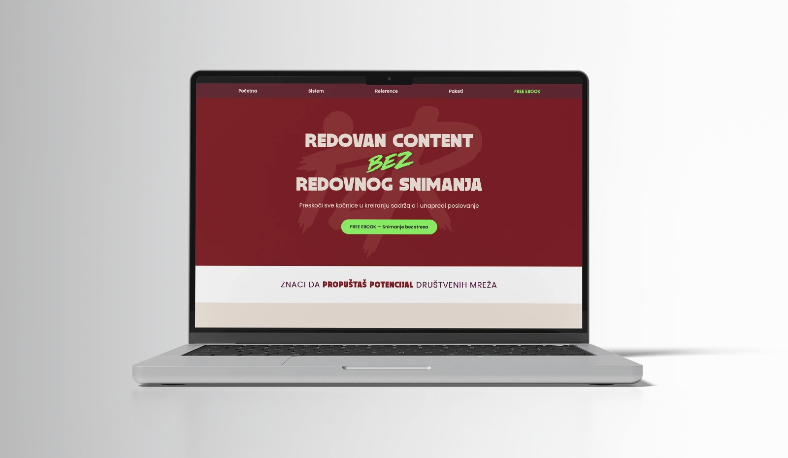 Izrada web sajta za Izr – primer iz portfolija DesignJust4You