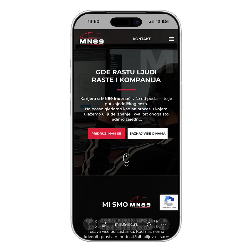 MN89 Inc — mobilni prikaz
