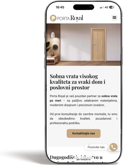 Porta Royal — mobilni prikaz