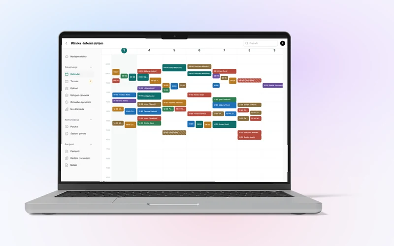 Clinic management system — preview of our in-house software product