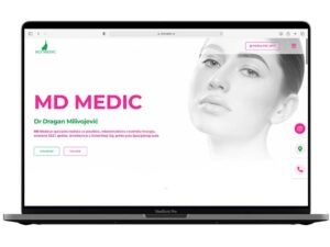 MD Medic – primer web sajta iz portfolija DesignJust4You