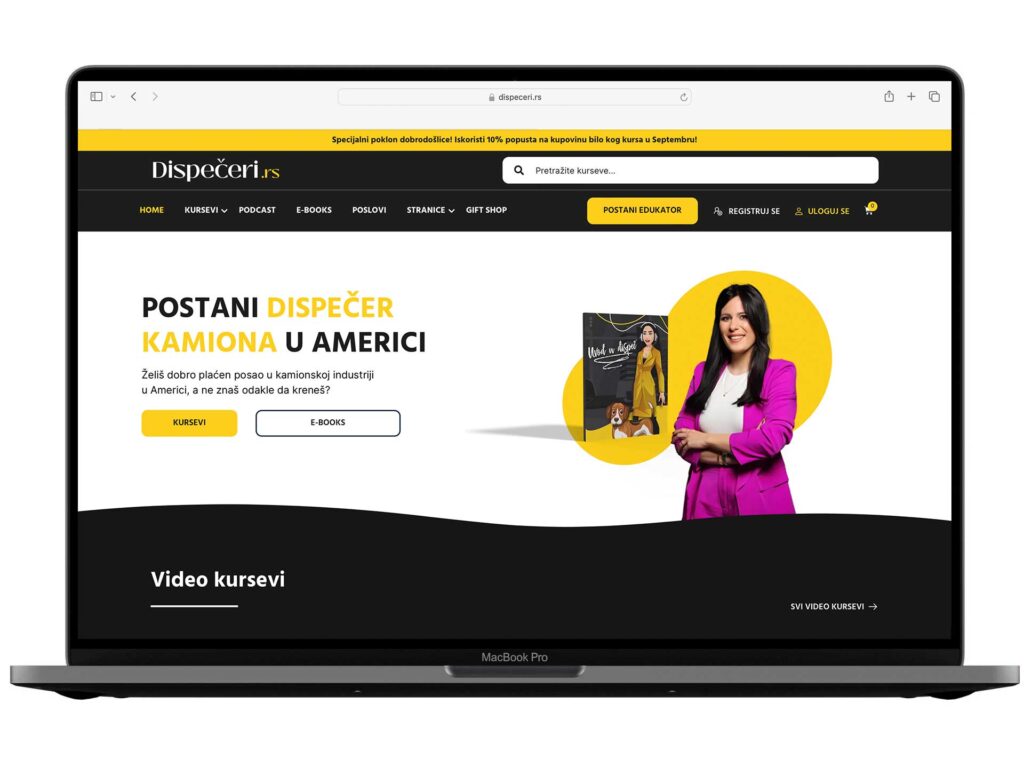 Website example from the DesignJust4You portfolio
