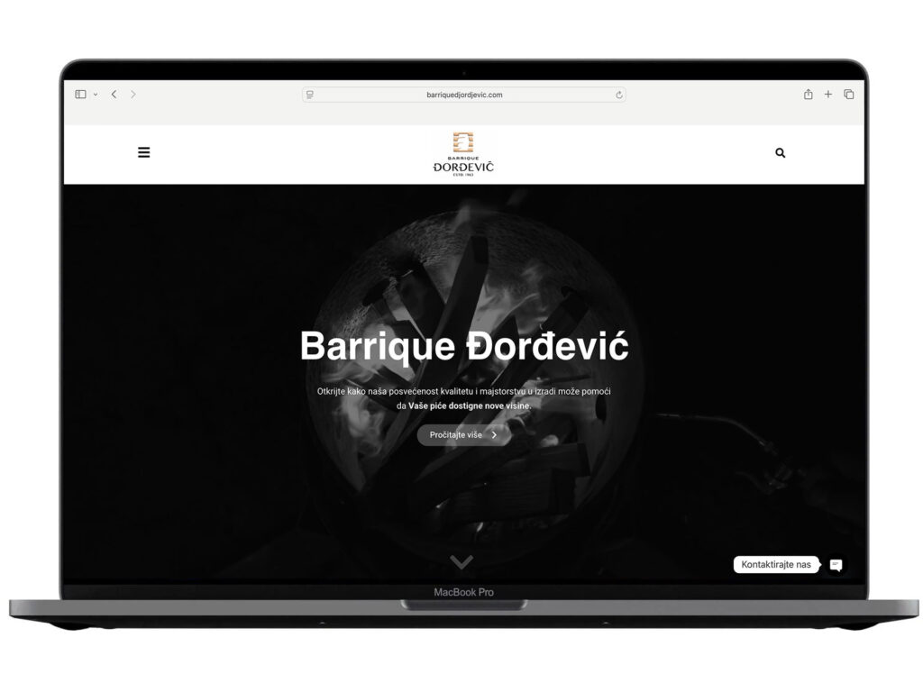 Website development for Bariqque — an example from the DesignJust4You portfolio