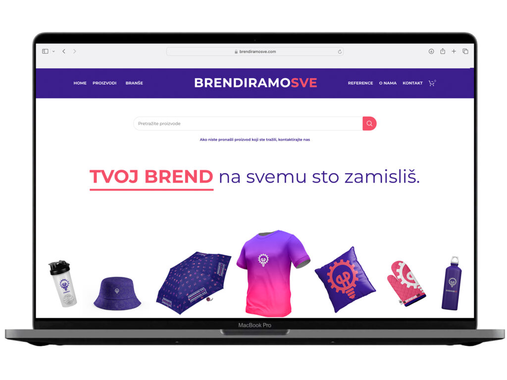 Website development for Brendiramo Sve — an example from the DesignJust4You portfolio