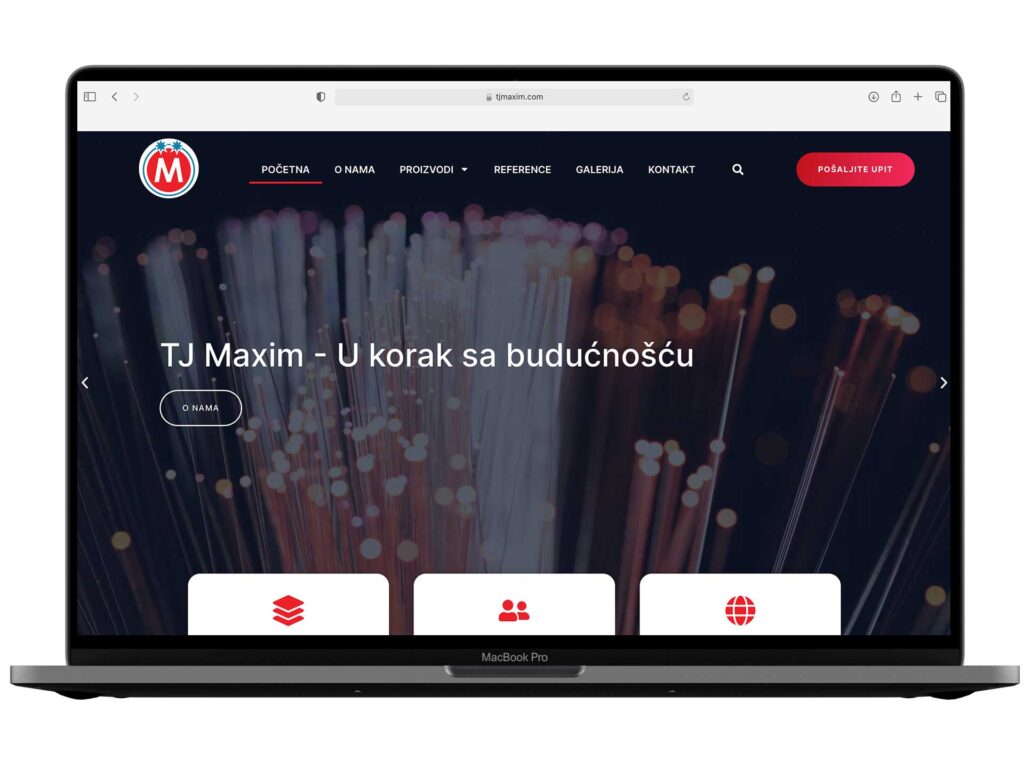 Website example from the DesignJust4You portfolio