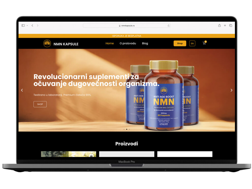 Website development for Nmn — an example from the DesignJust4You portfolio