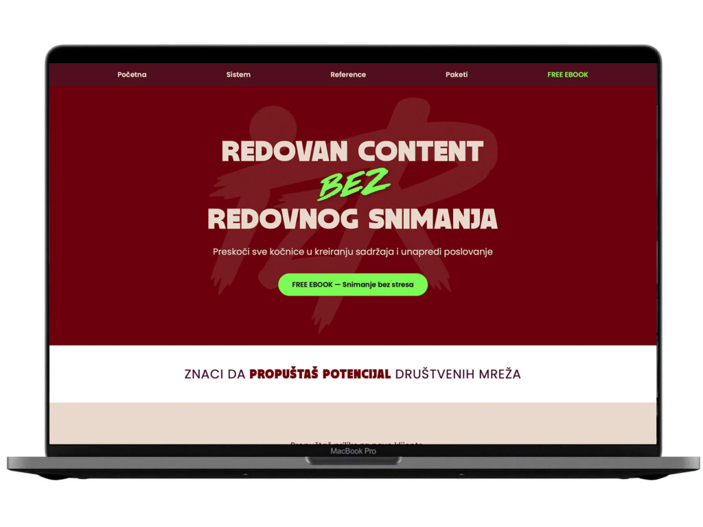 Website development for Izr — an example from the DesignJust4You portfolio